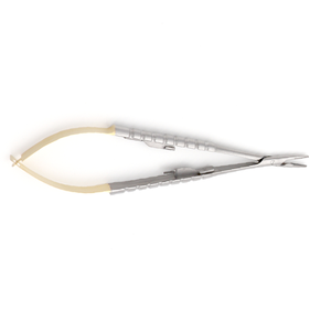 Portaagujas Castroviejo Recto Redondo TC 1.2mm 14cm de Acero Inoxidable, Instrumento Microquirúrgico de Precisión - Product Image 4