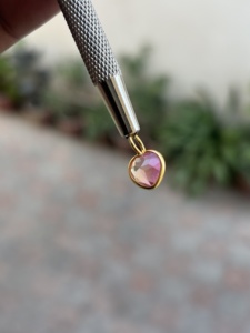 Pendentif Topaze Rose en Argent Sterling 925 Plaqué Or Fait Main, Bijou Pierre de Naissance, Cadeau de Décembre pour Tous - Product Image 5