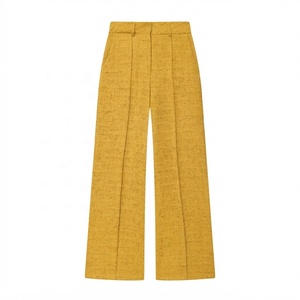 Pantalon décontracté pour femme, coupe droite confortable, taille haute, élégant et décontracté pour le quotidien - Product Image 1