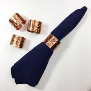 Porte-serviettes en métal de qualité supérieure pour banquets, anneaux à serviettes en fil doré entrelacé pour réceptions de mariage et décoration de table de luxe - Product Image 2