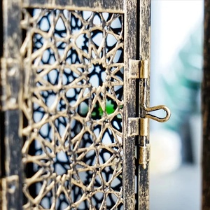 Vintage Moroccan Style Metal <b>Lanterns</b> Antique Bronze Hollow Cutout <b>Tea</b> <b>Light</b> Holders For Home Decoration Wedding & Ramadan - Product Image 4