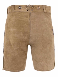 High Quality Leather Trachten for Men Traditional Bavarian Shorts with Flower Embroidery Genuine Leather Lederhosen for Men Wear - Product Image 6
