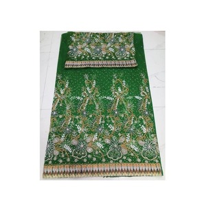 Tissu de Dirac de mariage somalien en satin de soie pure à 100 % avec travail de perlage à la main - Product Image 1