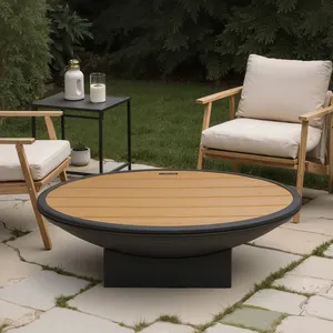 Brasero de Gas con Recorte Vertical y Arte Tribal, Brasero Indio de Acero Inoxidable, Decoración de Jardín Hecha a Mano de Alta Calidad - Product Image 6