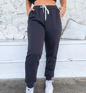 Custom logo cotton plus size <b>women's</b> pants trousers outdoor <b>jogger</b> drawstring trousers track pants streetwear pants for ladies - Product Image 4