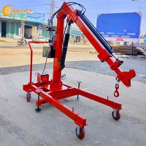 Mini-grue hydraulique sur pied de 200 kg pour l'entraînement d'équipements en atelier, hauteur de levage 2,2 m, production rapide, export FOB - Product Image 2