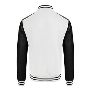 แจ็คเก็ต Letterman Varsity แบบสั่งทำ OEM ODM สำหรับผู้ชาย ขายส่งจากผู้ผลิต  แจ็คเก็ต Letter Aram Varsity แบบติดกระดุม เป็นมิตรกับสิ่งแวดล้อม - Product Image 4