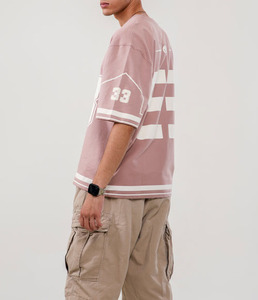 Maillot de football américain personnalisé imprimé Hip Hop Sport à manches courtes en maille respirante 100% polyester, maillot de sport vintage - Product Image 2