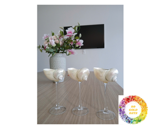 Luxury Coastal Seashell Cup High <b>End</b> Seashell Cup Handmade for Tropical Party Wedding and <b>Bar</b> Decoration - Product Image 4