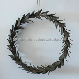 <b>Christmas</b> Wreath New Design Vintage Finished Metal <b>Christmas</b> Wreath for <b>Christmas</b> Decoration New Metal Wreath in Wholesale Price - Product Image 5