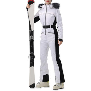Combinaison de ski une pièce pour femme, combinaison de snowboard extensible, imperméable, isolée, tenue de neige chaude pour l'hiver, coupe ajustée, pour l'extérieur - Product Image 2
