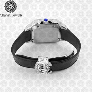 Reloj de Cristal de Lujo para Mujer Charm Jewells, Analógico de Cuarzo, Correa de Acero Inoxidable, Esfera Redonda de 38 mm, Estilo Joyería de Moda - Product Image 2