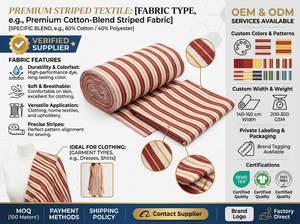 Tissu tissé rayé enduit de PVC écologique recyclé, antibactérien, durable, pour la production de sacs de courses et de sacs fourre-tout - Product Image 6