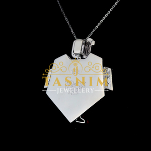 Custom Christian 925 Sterling <b>Silver</b> 10K Gold Plated Hip Hop JIHAR SPORT <b>Charm</b> Pendants VVS Moissanite GIA Certified Personalize - Product Image 4