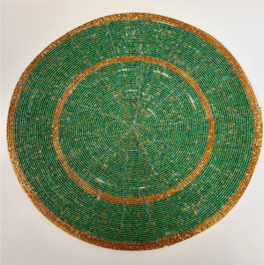 Beaded <b>Placemats</b> Customized Sizes And <b>Round</b> Flower Design <b>Placemats</b> Wedding <b>Placemat</b> Table Dinnerware Beaded <b>Placemat</b> - Product Image 6