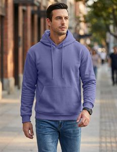 Wholesale Men Hoodie Sweatshirts Custom Logo Heavyweight Unisex Eco-Friendly Breathable Pullover Hoodie Regular Fit Solid Colour - Product Image 5