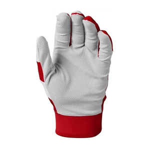 Gants de frappeur de baseball en cuir pour droitier adulte, fermeture auto-agrippante, pour l'entraînement sportif, avec grip, en matériau écologique, à enfiler - Product Image 3