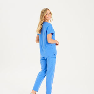 Vêtements pour femmes très vendus, de haute qualité, légers, coupe ajustée, 72% polyester, 21% rayonne, 7% élasthanne, tricotés, taille élastique, extensibles, unis - Product Image 4