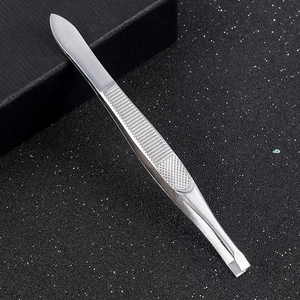 Professional Eyebrow Tweezers Stainless Steel Precision Slant Tip Hair <b>Removal</b> <b>Tool</b> Stainless Steel Eyebrow Tweezers - Product Image 5