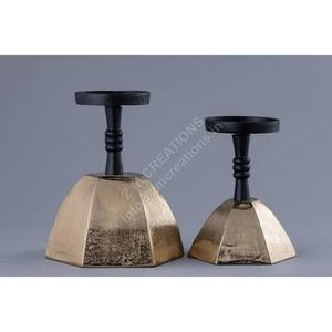 Portavelas cilíndrico para velas de té, juegos de regalo, decoración para bodas, Navidad y eventos, de aluminio, hecho a mano, ecológico - Product Image 3