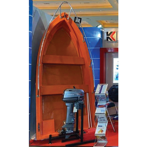 Bateau professionnel KEMAN BOAT 3.5, moteur hors-bord orange, transom, capacité de charge de 550 kg, pour la pêche en rivière, lac et mer, et les opérations de sauvetage. - Product Image 1
