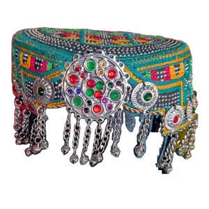 Gorro Afgano para Mujer, Diseño Moderno, para Fiestas, Uso Casual, Color Personalizado, Ajustable, con Borlas de Acero, Transpirable - Product Image 4