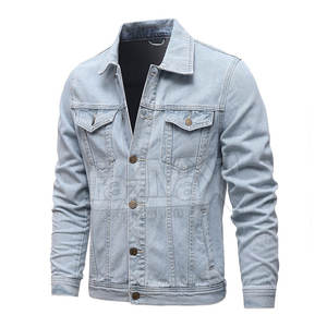 Abrigo vaquero informal para hombre, estilo vintage con forro polar suave - Product Image 1