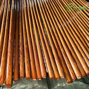 Vietnam Wooden Broom <b>Handle</b> PVC Coated Wood Colour Broom Rods Cheap Price <b>Mop</b> Stick Making Machine Product Brooms Dustpans - Product Image 4