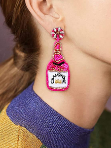 ต่างหูสไตล์โบฮีเมียนอินเดียประดับลูกปัดเม็ดเล็ก ดีไซน์ใหม่ล่าสุด ตกแต่งมุกห้อยระย้า เหมาะสำหรับงานปาร์ตี้ ของขวัญสำหรับผู้หญิง - Product Image 5