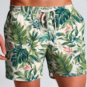 <b>Mens</b> Quick Dry Swim <b>Trunks</b> With Compression Liner Waterproof Breathable Stretch Summer Beach Shorts with cheap quality Customize - Product Image 6