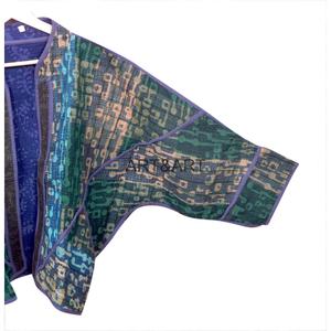 Hermosa Chaqueta Kantha Hecha a Mano 100% Algodón, Ecológica, con Parches Kantha, Ligera, Estilo Vintage, para Mujer, Invierno, Estilo Indio, a la Moda - Product Image 5