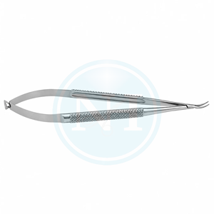 Portaagujas Micro Barraquer de Acero Inoxidable, Cuerpo Redondo, Mandíbulas de 0.4mm - Product Image 5