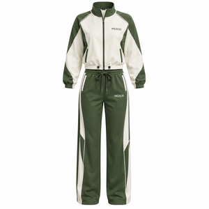 Conjunto de Sudadera con Capucha y Pantalones Jogger Holgados de Forro Polar 100% Algodón con Logotipo Bordado Personalizado y Pedrería, Estilo Urbano de Invierno - Product Image 5