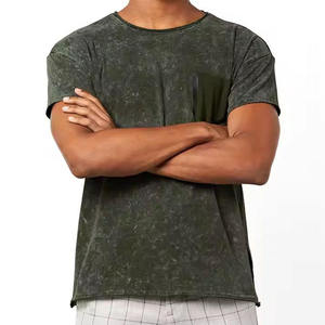Camiseta de Manga Corta con Estampado Tie Dye para Hombre, Cuello Redondo, Corte Regular, Tejido de Punto, Diseño Informal con Estampado - Product Image 4