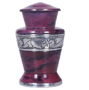 <b>Small</b> <b>Urn</b> Blue Finish <b>Human</b> Durable Quality Lightweight <b>Urn</b> Classic Style Metal Funeral <b>Urn</b> <b>for</b> <b>Ashes</b> <b>for</b> Memorial <b>Urn</b> - Product Image 3
