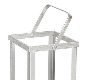 Dynamic Design Rectangle Shape Metal Candle <b>Lantern</b> Centerpiece for Floor Home & Hotel with Shiny <b>Silver</b> Finished for Home - Product Image 5