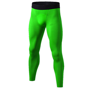 Leggings de compression pleine longueur pour hommes, imprimé galaxie, spandex, polyester, taille élastique - Product Image 1