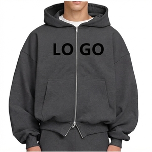 Mens <b>Vintage</b> Hoodie <b>Oversized</b> Heavyweight Washed Cotton Fleece Custom Logo Streetwear Pullover <b>Sweatshirt</b> - Product Image 1