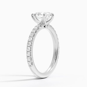 BOJ <b>Ring</b> 0114 Pear Cut 925 <b>Silver</b> Luxe Amelie Prong Setting <b>Solitaire</b> Diamond <b>Ring</b> 2ct D Color VVS1 Moissanite GRA Certified - Product Image 2