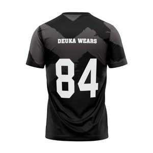 Camiseta de Baloncesto Personalizada OEM de Secado Rápido y Anti-Sudor, 100% Poliéster, Ligera, con Apliques Otoñales, Manga Corta, Precio de Fábrica - Product Image 2
