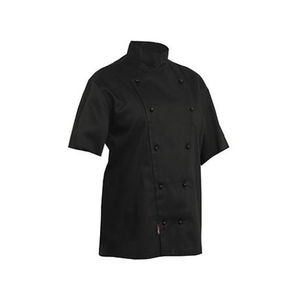 Camisa de Chef Ejecutiva Blanca OEM, 100% Algodón, Transpirable, Unisex, Manga Corta, Logotipo Personalizado, Marca Personalizada, Cocina, Restaurante, Bar - Product Image 4