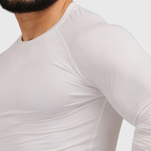 Camiseta Deportiva de Manga Larga para Hombre, Protección UV, para Gimnasio, Entrenamiento, Natación, Venta al Por Mayor OEM - Product Image 3