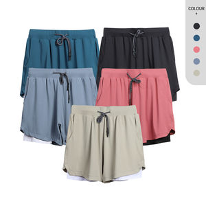 Shorts de sport pour hommes en spandex, double couche, personnalisés, de compression, confortables, pour la gym et l'entraînement, vente en gros - Product Image 6