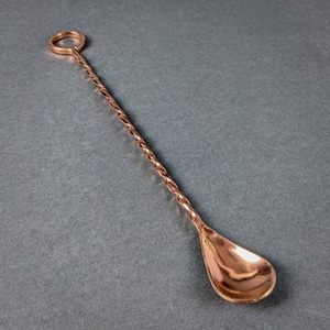 Cuillère à bar en acier inoxydable de luxe avec poignée torsadée, mélangeur à cocktail haut de gamme, accessoire de service de boissons moderne - Product Image 6