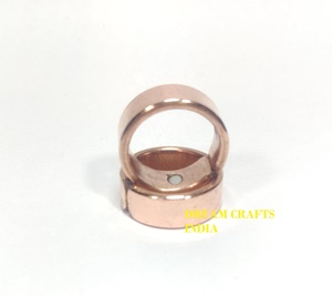 Personalized Health Finger <b>Ring</b> Unisex Therapy Middle <b>Thumb</b> Tail Custom Design Toe Finger <b>Ring</b> <b>Adjustable</b> High Glossy Design - Product Image 4