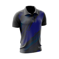 Logo personnalisé en tricot 100 % polyester de haute qualité pour chemise, uniforme d'entreprise décontracté pour homme, vente en gros OEM