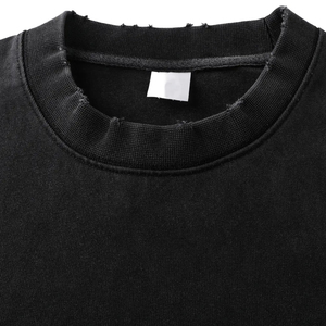 เสื้อยืดโอเวอร์ไซส์ทรงวินเทจ ผ้าคอตตอนถัก 100% ซักกรดแบบ Heavyweight ไม่หดตัว เป็นมิตรต่อสิ่งแวดล้อม แขนสั้น สีพื้น - Product Image 5