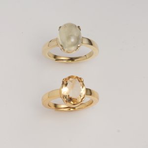 <b>Brass</b> <b>Ring</b> Citrine Oval Faceted Fixed Size Classic Solitaire Statement <b>Ring</b> Handmade Glam Women Jewelry Moku Jewellery - Product Image 2