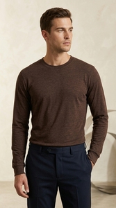 เสื้อยืดคอกลมแขนยาวแบบคลาสสิก เสื้อยืดเรียบง่าย เสื้อยืดลำลองทันสมัย - Product Image 6