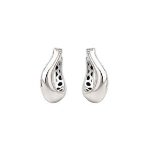 bohemian 925 sterling silver hoop <b>earrings</b> 15x20mm womens lightweight silver plated oval hoops anniversary gift fine jewelry - Product Image 3